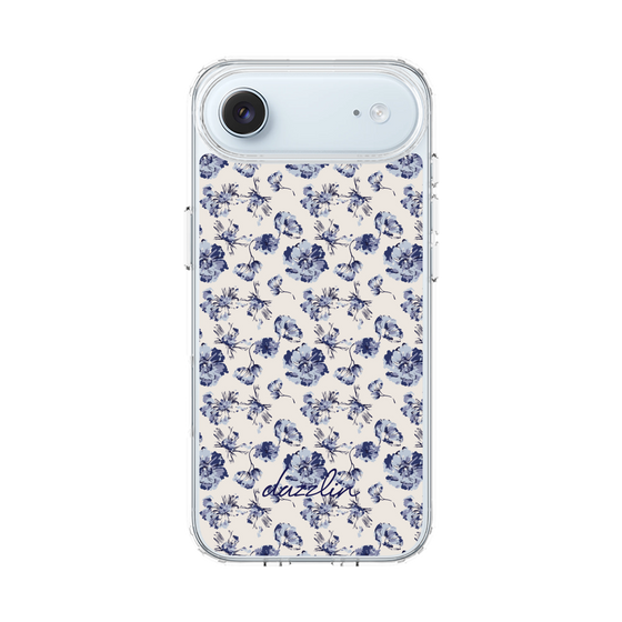 Slim Protection Case［ dazzlin - BlueFlower - Beige ］