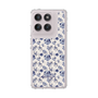 Slim Protection Case［ dazzlin - BlueFlower - Beige ］