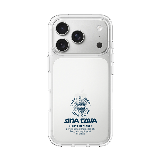 Slim Protection Case［ SINA COVA - Logo - Navy ］