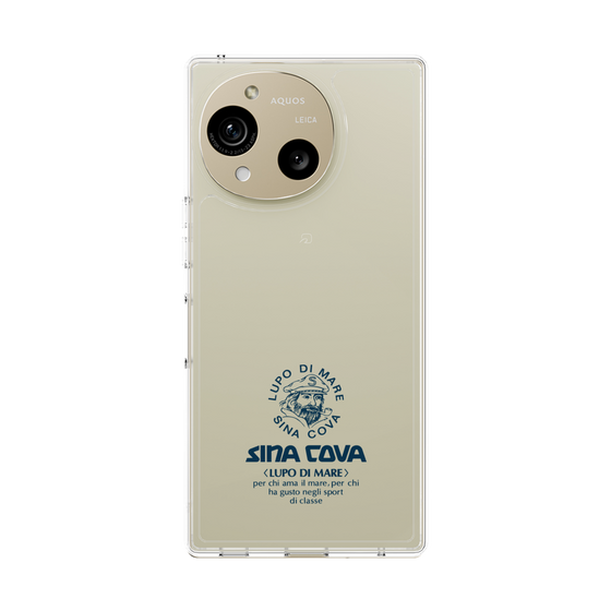 Slim Protection Case［ SINA COVA - Logo - Navy ］