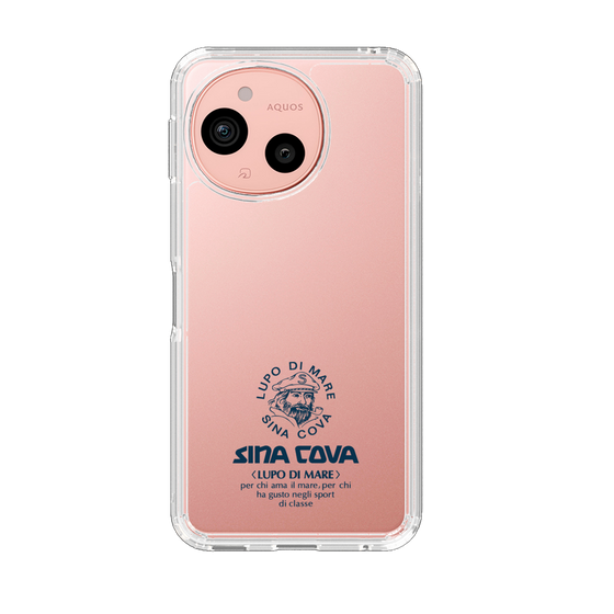 Slim Protection Case［ SINA COVA - Logo - Navy ］