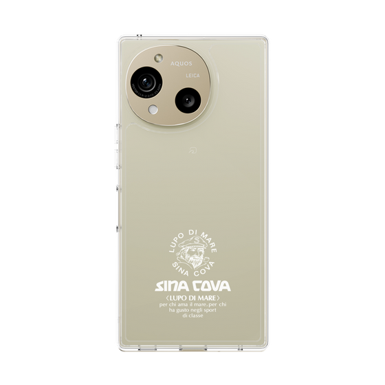 Slim Protection Case［ SINA COVA - Logo - White ］