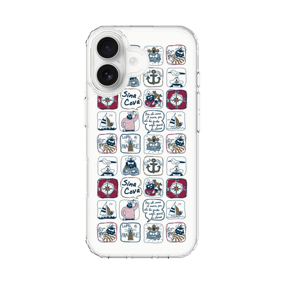 Slim Protection Case［ SINA COVA - All-Over Marine Pattern ］