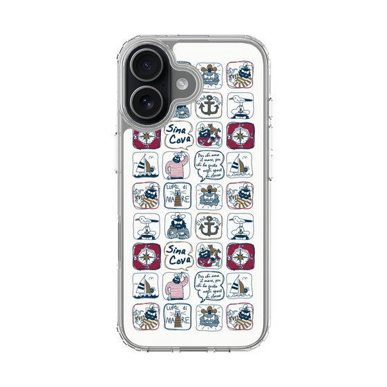 Slim Protection Case［ SINA COVA - All-Over Marine Pattern ］