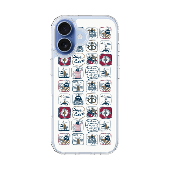 Slim Protection Case［ SINA COVA - All-Over Marine Pattern ］