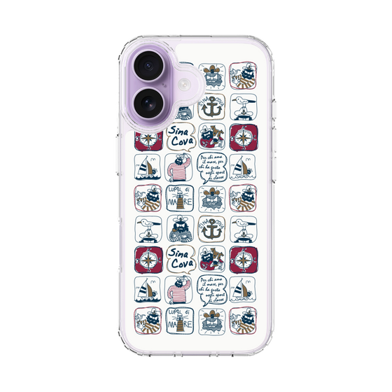 Slim Protection Case［ SINA COVA - All-Over Marine Pattern ］
