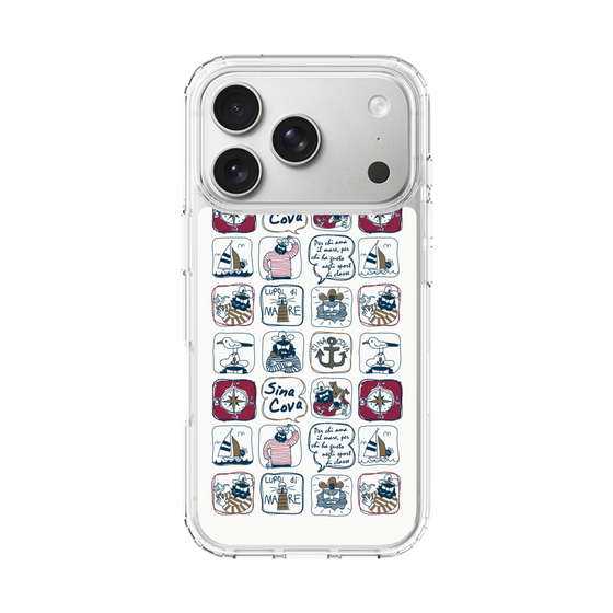 Slim Protection Case［ SINA COVA - All-Over Marine Pattern ］