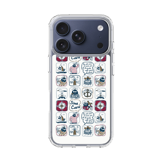 Slim Protection Case［ SINA COVA - All-Over Marine Pattern ］