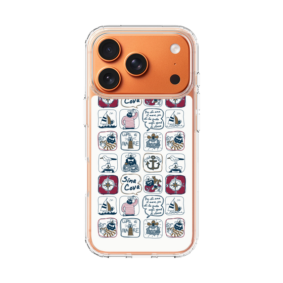 Slim Protection Case［ SINA COVA - All-Over Marine Pattern ］