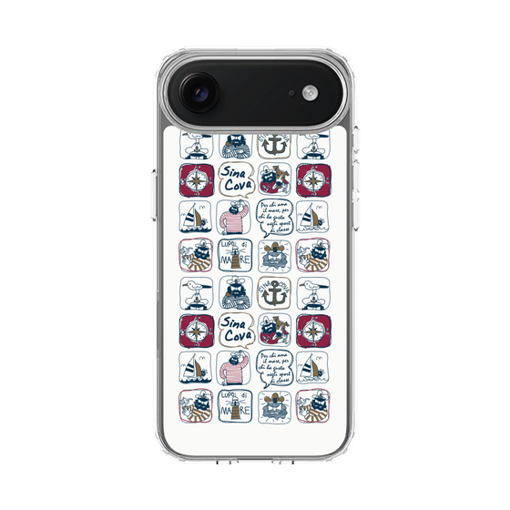 Slim Protection Case［ SINA COVA - All-Over Marine Pattern ］