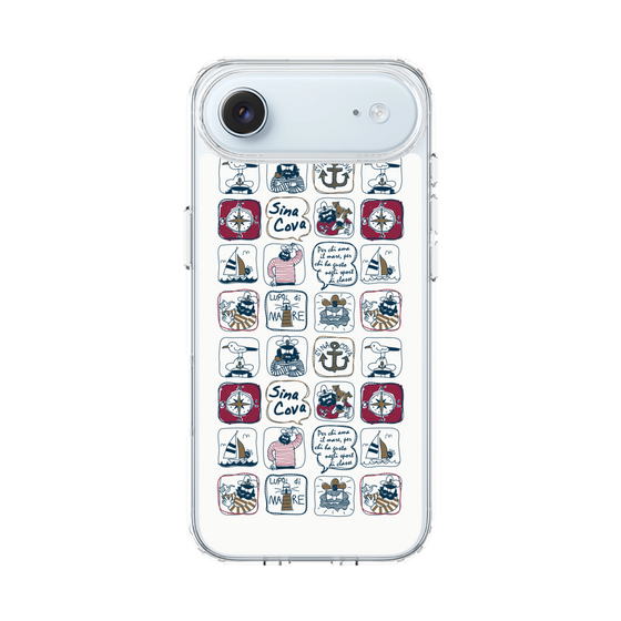 Slim Protection Case［ SINA COVA - All-Over Marine Pattern ］