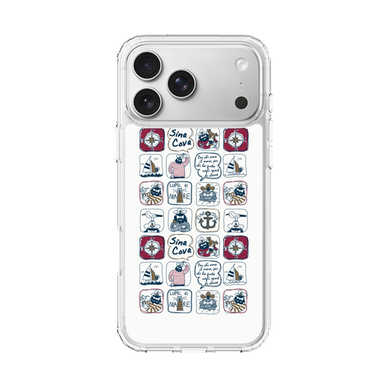 Slim Protection Case［ SINA COVA - All-Over Marine Pattern ］