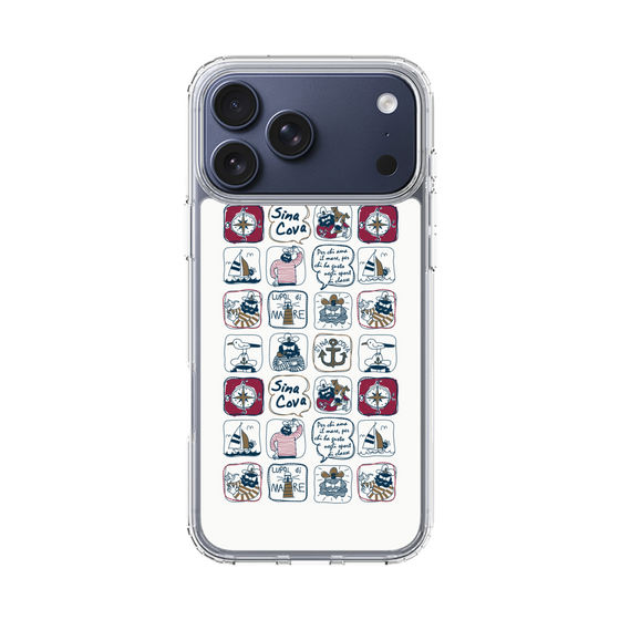Slim Protection Case［ SINA COVA - All-Over Marine Pattern ］