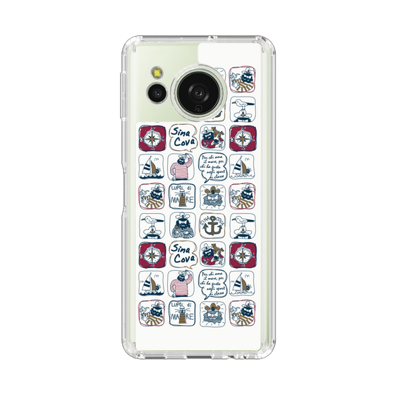 Slim Protection Case［ SINA COVA - All-Over Marine Pattern ］