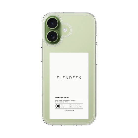 Slim Protection Case［ ELENDEEK - Logo Sticker - White ］