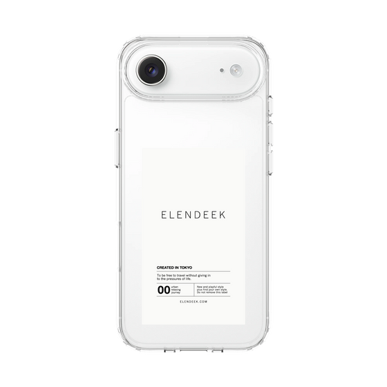 Slim Protection Case［ ELENDEEK - Logo Sticker - White ］