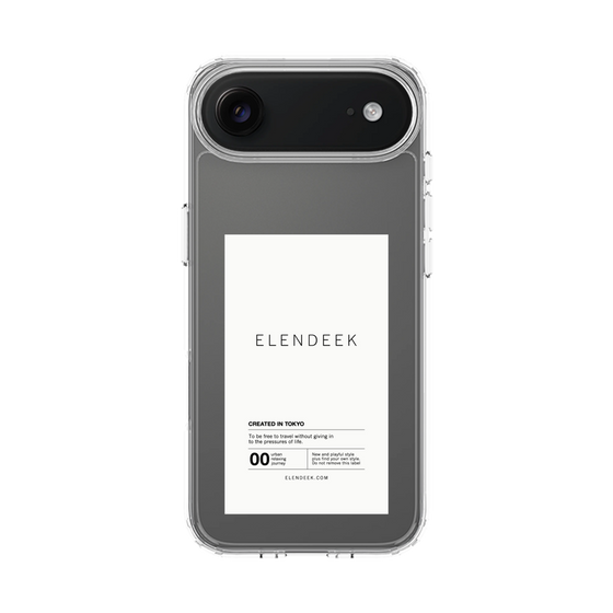 Slim Protection Case［ ELENDEEK - Logo Sticker - White ］