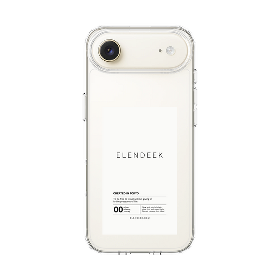 Slim Protection Case［ ELENDEEK - Logo Sticker - White ］