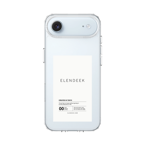 Slim Protection Case［ ELENDEEK - Logo Sticker - White ］