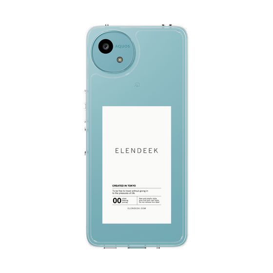 Slim Protection Case［ ELENDEEK - Logo Sticker - White ］