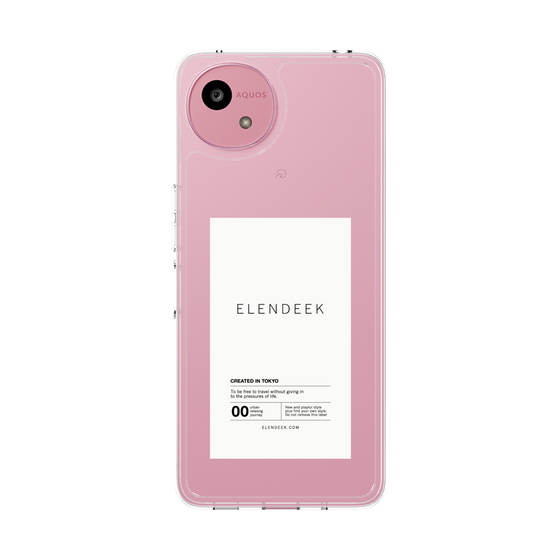 Slim Protection Case［ ELENDEEK - Logo Sticker - White ］