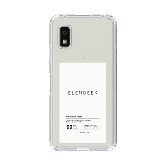 Slim Protection Case［ ELENDEEK - Logo Sticker - White ］