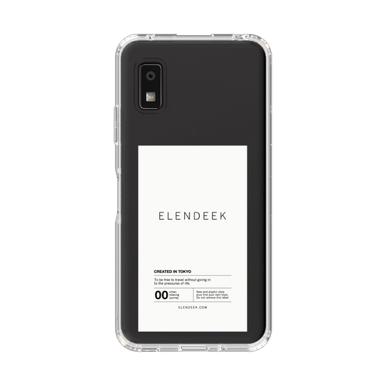 Slim Protection Case［ ELENDEEK - Logo Sticker - White ］