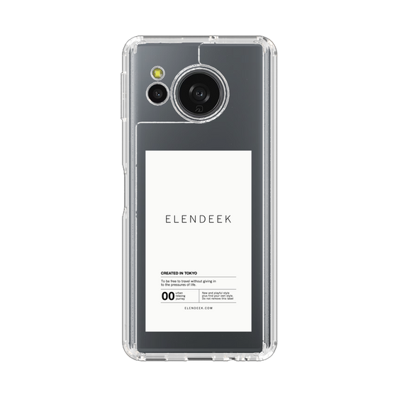 Slim Protection Case［ ELENDEEK - Logo Sticker - White ］