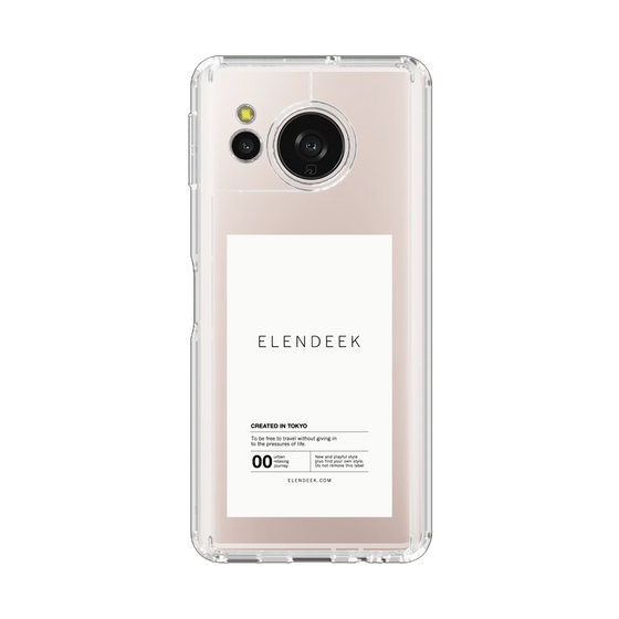 Slim Protection Case［ ELENDEEK - Logo Sticker - White ］