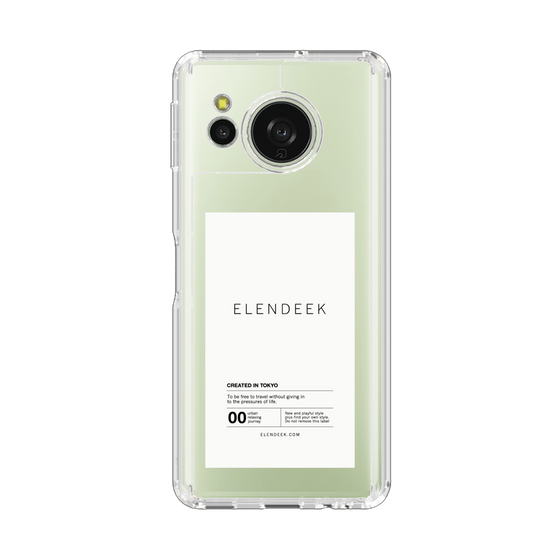Slim Protection Case［ ELENDEEK - Logo Sticker - White ］