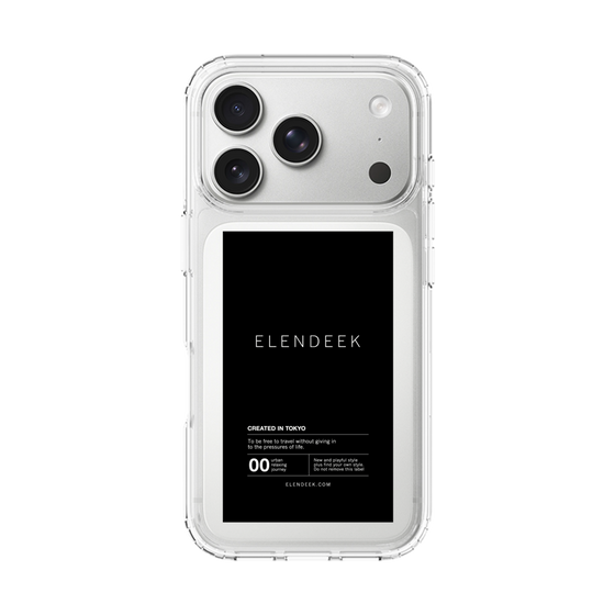 Slim Protection Case［ ELENDEEK - Logo Sticker - Black ］