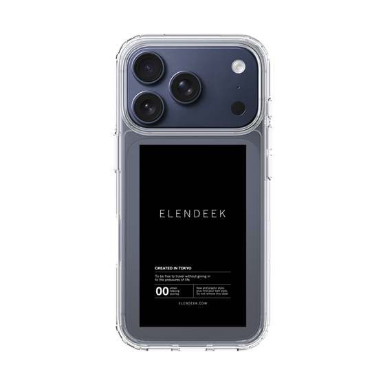 Slim Protection Case［ ELENDEEK - Logo Sticker - Black ］