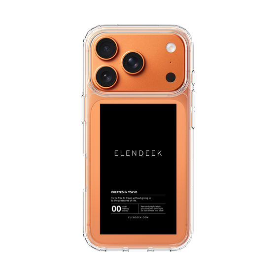 Slim Protection Case［ ELENDEEK - Logo Sticker - Black ］
