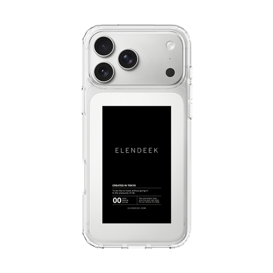 Slim Protection Case［ ELENDEEK - Logo Sticker - Black ］
