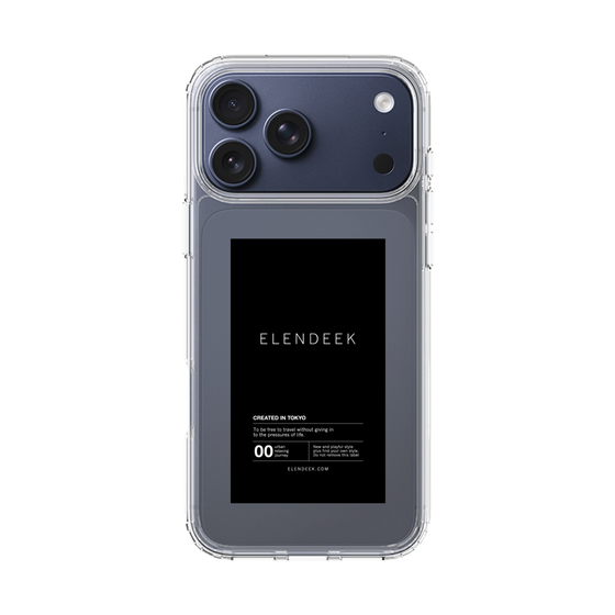 Slim Protection Case［ ELENDEEK - Logo Sticker - Black ］