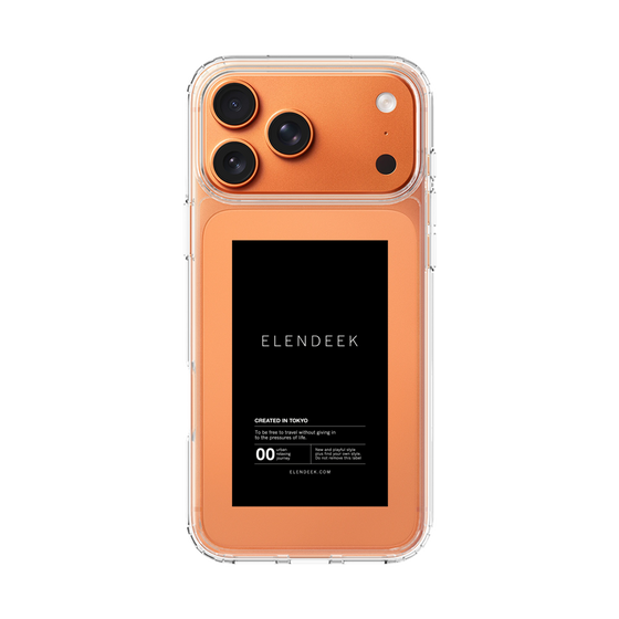 Slim Protection Case［ ELENDEEK - Logo Sticker - Black ］