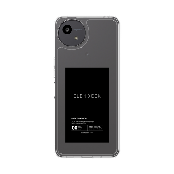 Slim Protection Case［ ELENDEEK - Logo Sticker - Black ］