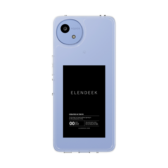 Slim Protection Case［ ELENDEEK - Logo Sticker - Black ］