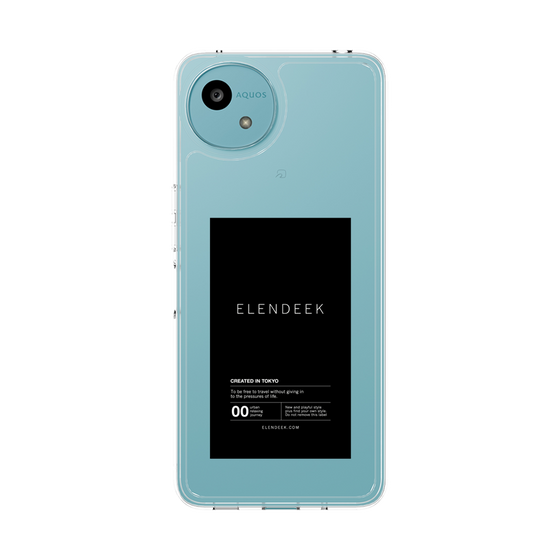 Slim Protection Case［ ELENDEEK - Logo Sticker - Black ］