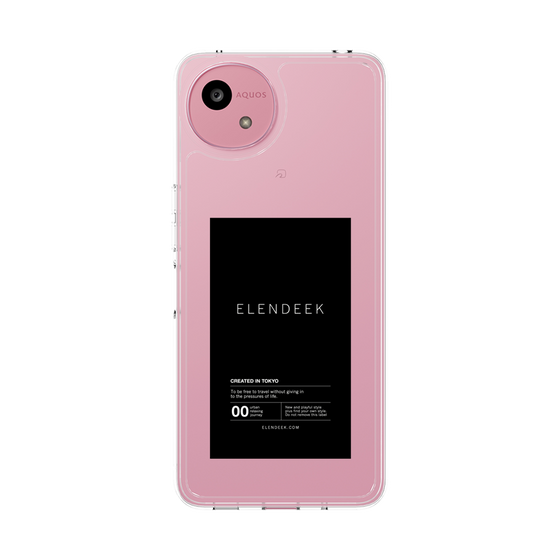 Slim Protection Case［ ELENDEEK - Logo Sticker - Black ］