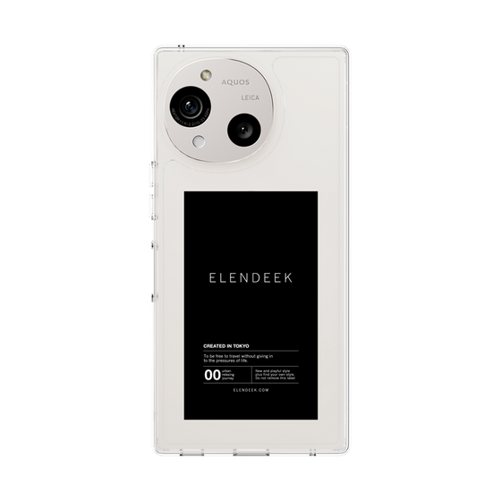 Slim Protection Case［ ELENDEEK - Logo Sticker - Black ］