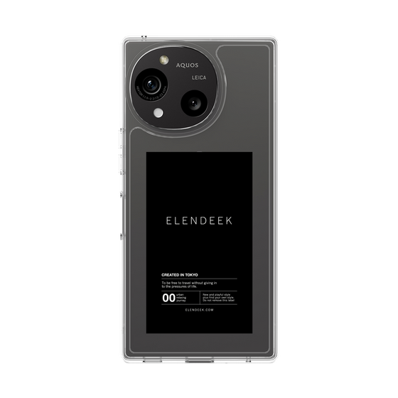 Slim Protection Case［ ELENDEEK - Logo Sticker - Black ］