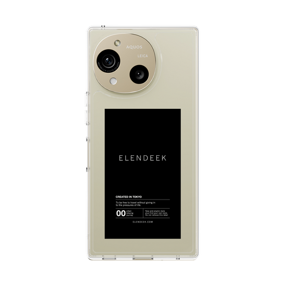 Slim Protection Case［ ELENDEEK - Logo Sticker - Black ］
