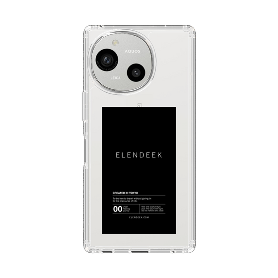 Slim Protection Case［ ELENDEEK - Logo Sticker - Black ］