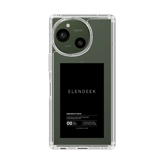 Slim Protection Case［ ELENDEEK - Logo Sticker - Black ］