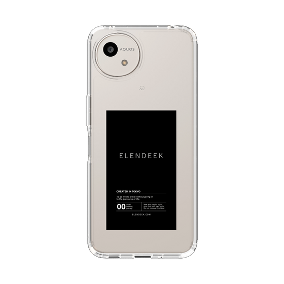 Slim Protection Case［ ELENDEEK - Logo Sticker - Black ］