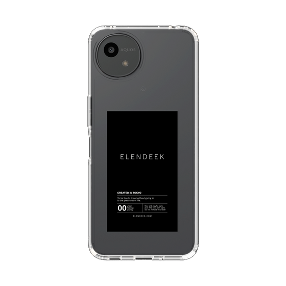 Slim Protection Case［ ELENDEEK - Logo Sticker - Black ］