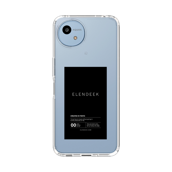 Slim Protection Case［ ELENDEEK - Logo Sticker - Black ］