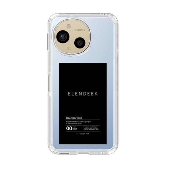 Slim Protection Case［ ELENDEEK - Logo Sticker - Black ］