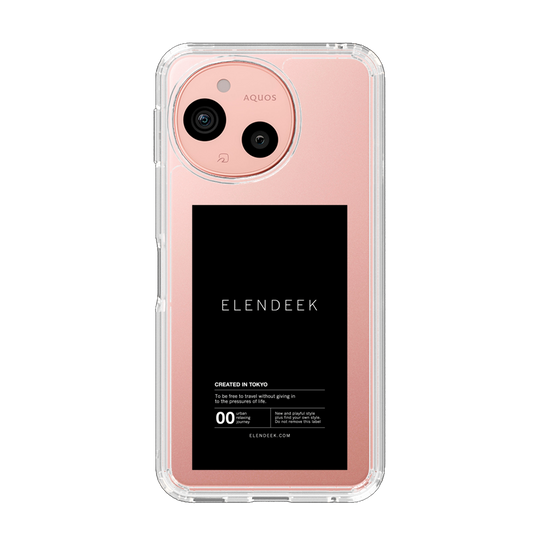 Slim Protection Case［ ELENDEEK - Logo Sticker - Black ］